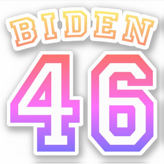 バイデン氏46 シール (正面)