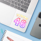 バイデン氏46 シール (ノートパソコンとiPhone)