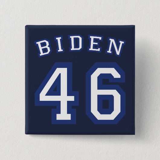 バイデン氏46 缶バッジ (正面)