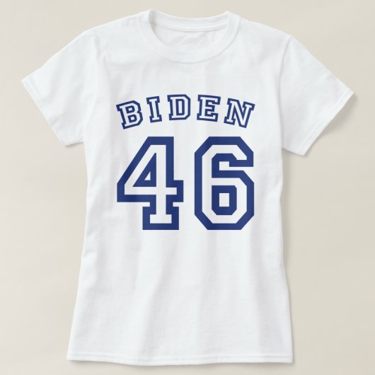 バイデン氏46 Tシャツ (デザイン正面)