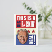 バイデン氏 – これは大きな取引だ! ポストカード (スタンド正面)