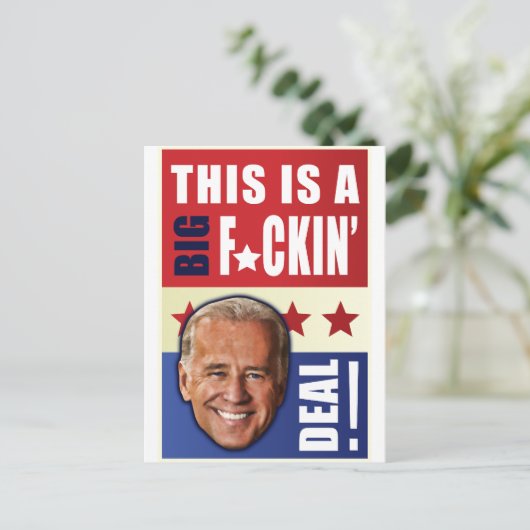 バイデン氏 – これは大きな取引だ! ポストカード (スタンド正面)