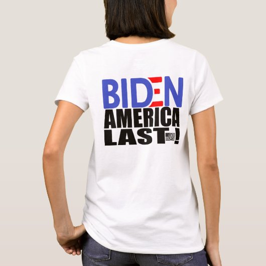 バイデン氏·アメリカがギア史上最悪の大統領 Tシャツ (裏面)