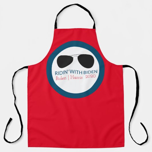 バイデン氏・アヴィエーターグラスとリジン エプロン (正面)