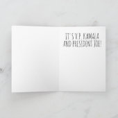 バイデン氏・ハリスおもしろい・クリスマス:ホホホ カード (内部)