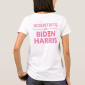 バイデン氏・ハリスの科学者カスタム文字 Tシャツ (裏面)
