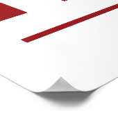 バイデン氏/ハリスクリムゾン&ブルーテーマポスター ポスター (角)