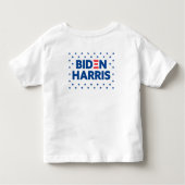 バイデン氏/ハリスブルースターズパターン トドラーTシャツ (裏面)