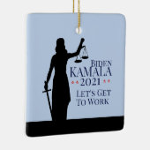 バイデン氏・ハリス会長2021年創業 セラミックオーナメント (右)