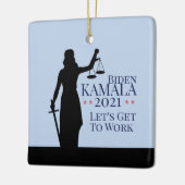 バイデン氏・ハリス会長2021年創業 セラミックオーナメント (左)