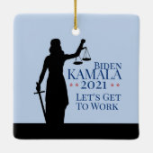 バイデン氏・ハリス会長2021年創業 セラミックオーナメント (裏面)