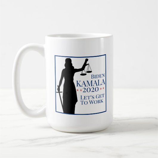 バイデン氏・ハリス大統領2020年選挙 コーヒーマグカップ (左)