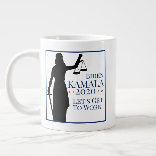 バイデン氏・ハリス大統領2020年選挙 ジャンボコーヒーマグカップ (左)