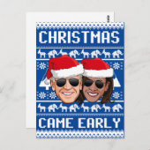 バイデン氏・ハリス来ス: ポストカード (正面/裏面)