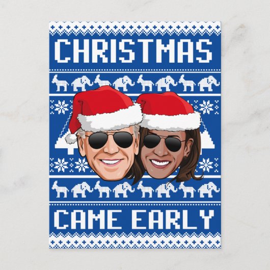 バイデン氏・ハリス来ス: ポストカード (正面)