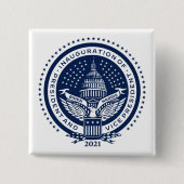 バイデン氏・ハリス社長就任ロゴ就任 缶バッジ (正面)