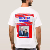 バイデン氏・ハリス選挙2020 Tシャツ (裏面)