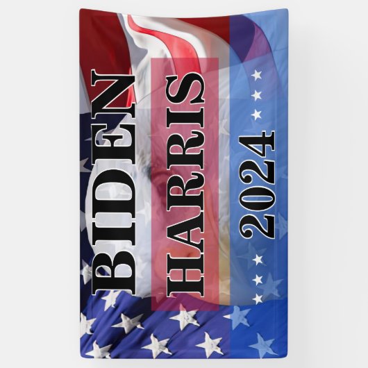 バイデン氏・ハリス非公式キャンペーン2024バナー 横断幕 (縦)