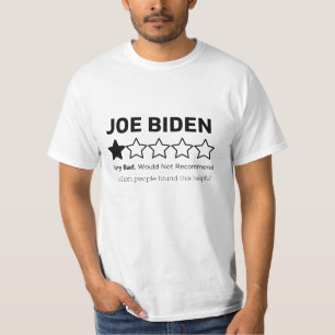 バイデン氏·ハリス1のスター評価レビュー Tシャツ