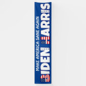バイデン氏・ハリス2020再びアメリカをサネにする 横断幕 (縦)