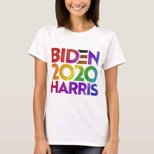 バイデン氏・ハリス2020女子Tシャツ Tシャツ (正面)