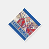 バイデン氏・ハリス2020年 スタンダードカクテルナプキン (角)