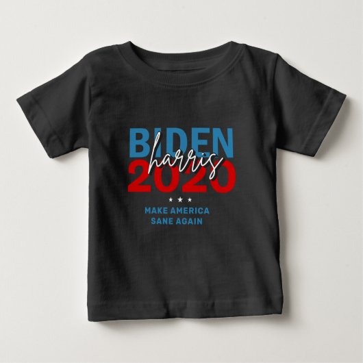 バイデン氏·ハリス2020民主党の選挙運動かわいい ベビーTシャツ (正面)