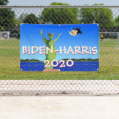 バイデン氏・ハリス2020票大統領のダンプ・トランプ 横断幕 (インサイチュ)