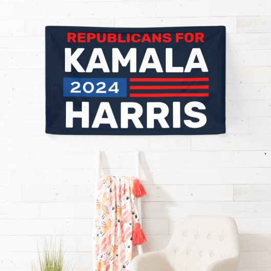 バイデン氏・ハリス2020選挙旗の共和党員 横断幕 (インサイチュ)