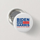 バイデン氏・ハリス2020選挙運動集会ピンバック 缶バッジ (正面&裏面)