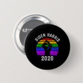 バイデン氏・ハリス2020黒人生活問題LgbtゲイPri 缶バッジ (正面&裏面)