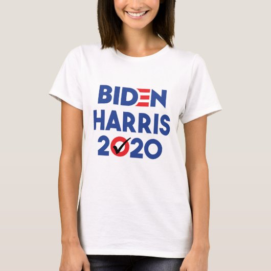 バイデン氏・ハリス2020 -選バイデン氏大統領 Tシャツ (正面)