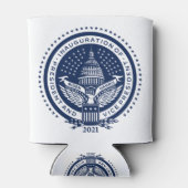 バイデン氏・ハリス2021年の就任式ロゴ 缶クーラー (裏面)