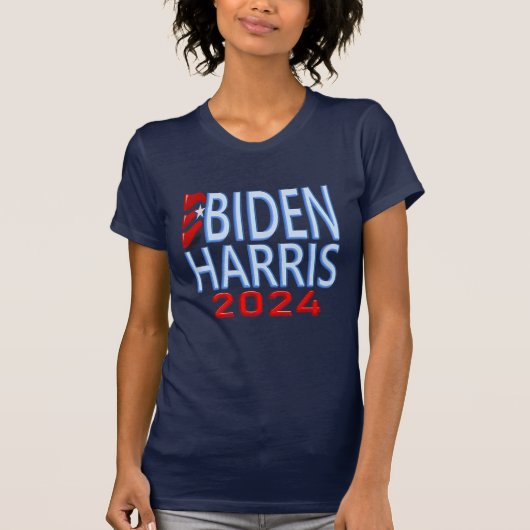 バイデン氏・ハリス2024大統領の年選挙 Tシャツ (正面)