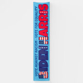 バイデン氏・ハリス2024年の人種差別の旗に対する投票 横断幕 (縦)