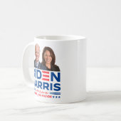 バイデン氏・ハリス2024年写真 コーヒーマグカップ (正面左)