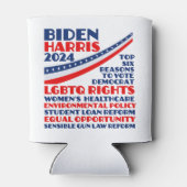バイデン氏・ハリス2024年選挙プラットフォームに投票 缶クーラー (裏面)