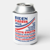 バイデン氏・ハリス2024年選挙プラットフォームに投票 缶クーラー (缶裏面)