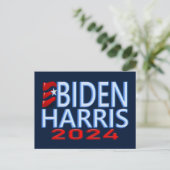 バイデン氏・ハリス2024年選挙 ポストカード (スタンド正面)
