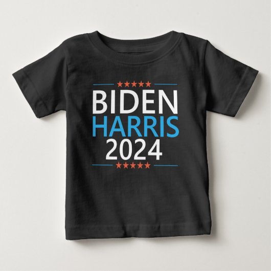 バイデン氏・ハリス2024米大統領選挙 ベビーTシャツ (正面)