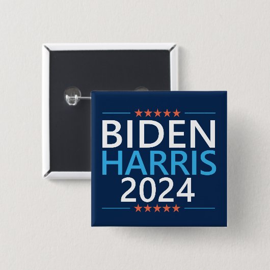 バイデン氏・ハリス2024米大統領選挙 缶バッジ (正面&裏面)