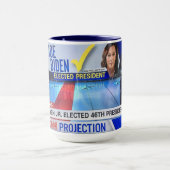 バイデン氏/ハリス・ウィン – CNNがレースを呼ぶ マグカップ (中央)