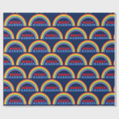 バイデン氏・ハリス・レインボー・キュート民主党政権 ラッピングペーパー (フラット)