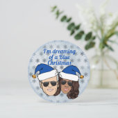 バイデン氏·ハリス，青いクリスマス選挙を夢見て シーズンカード (スタンド正面)