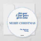 バイデン氏·ハリス，青いクリスマス選挙を夢見て シーズンカード (裏面)