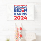 バイデン氏/ハリス- 2024 -再びアメリ気にカを作る 横断幕 (インサイチュ)