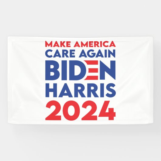 バイデン氏/ハリス- 2024 -再びアメリ気にカを作る 横断幕 (横)