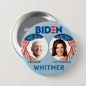 バイデン氏/ホイットマー2020 缶バッジ (正面&裏面)