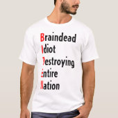 バイデン氏 – 全国民を破滅させるトナカイの愚か者 Tシャツ (正面)