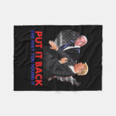 バイデン氏&;の見つけたやりおもしろい方に戻るTru フリースブランケット (正面(横))